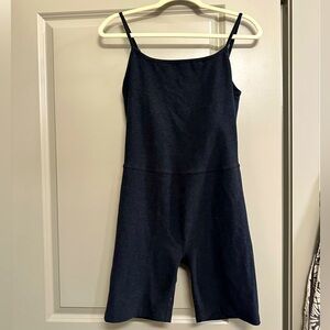 Beyond Yoga Gray One Piece Shorts Jumpsuit- sz L